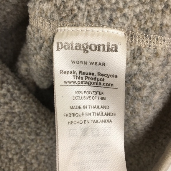 Patagonia Better Sweater 1/4 Quarter Zip Pullover Women’s Size S Pelican Beige - Picture 6 of 16